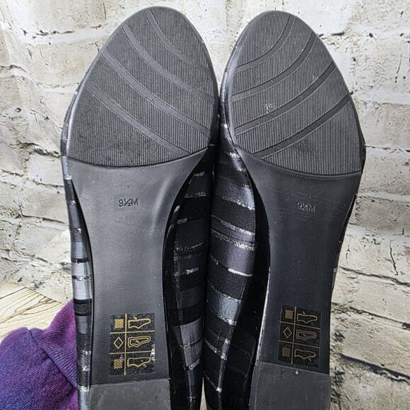 PROXY Black Gray Silver Womens Emastine Dress Wedge Heels Shoes  Size 9.5B - Picture 7 of 8